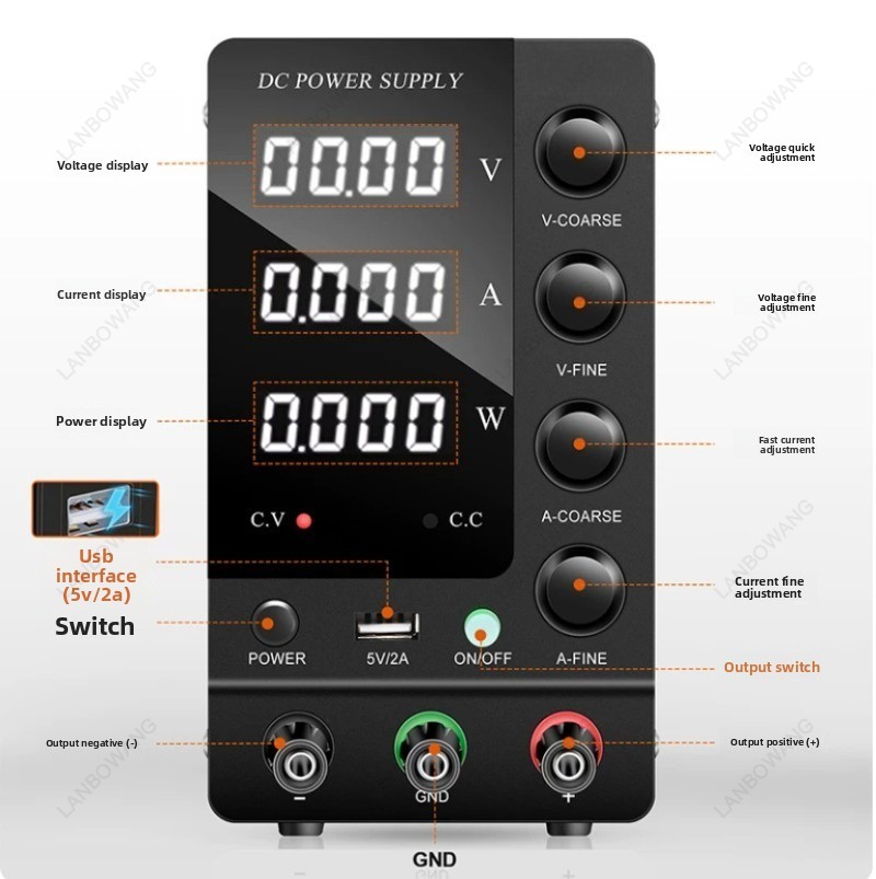 0‑32V 0‑6A Digital Variable Re - Electronics Repair Lab ulasan dan harga