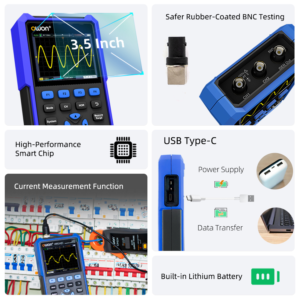 OWON HDS200 Series Handheld Di - Electronics Repair Lab ulasan dan harga