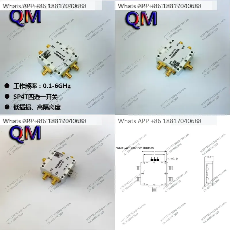 1PC for QM-SW-4ST 0.1-6 GHz SP - Qm Electronics & Repair Services Photos ulasan dan harga