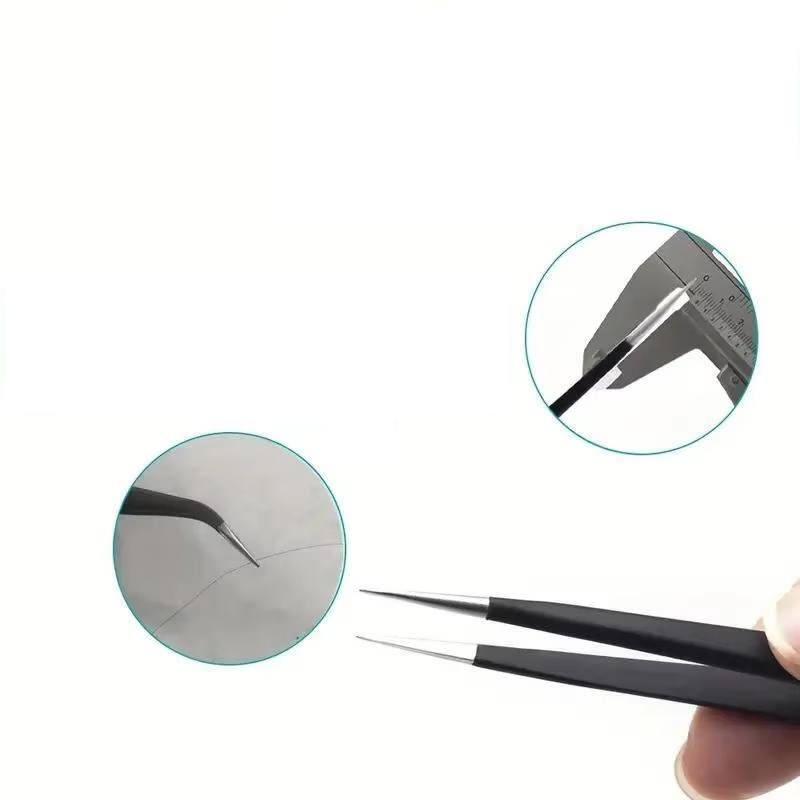 6pcs Precision Long Tweezers S - Electronics Repair Kit ulasan dan harga